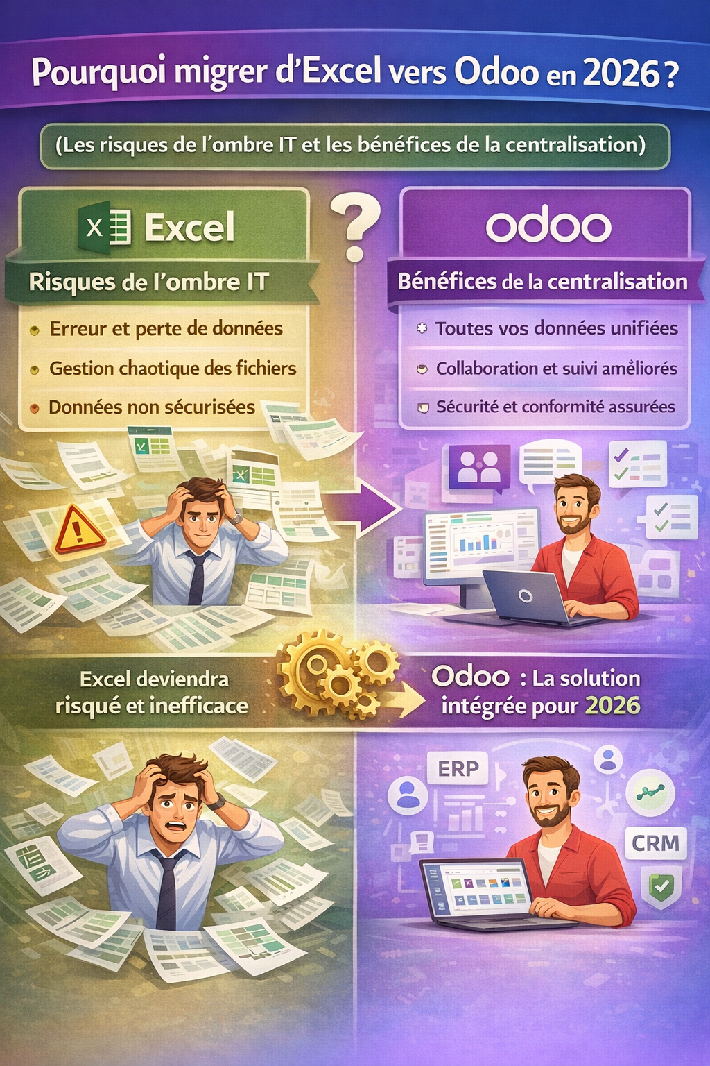 Pourquoi migrer d'Excel vers Odoo